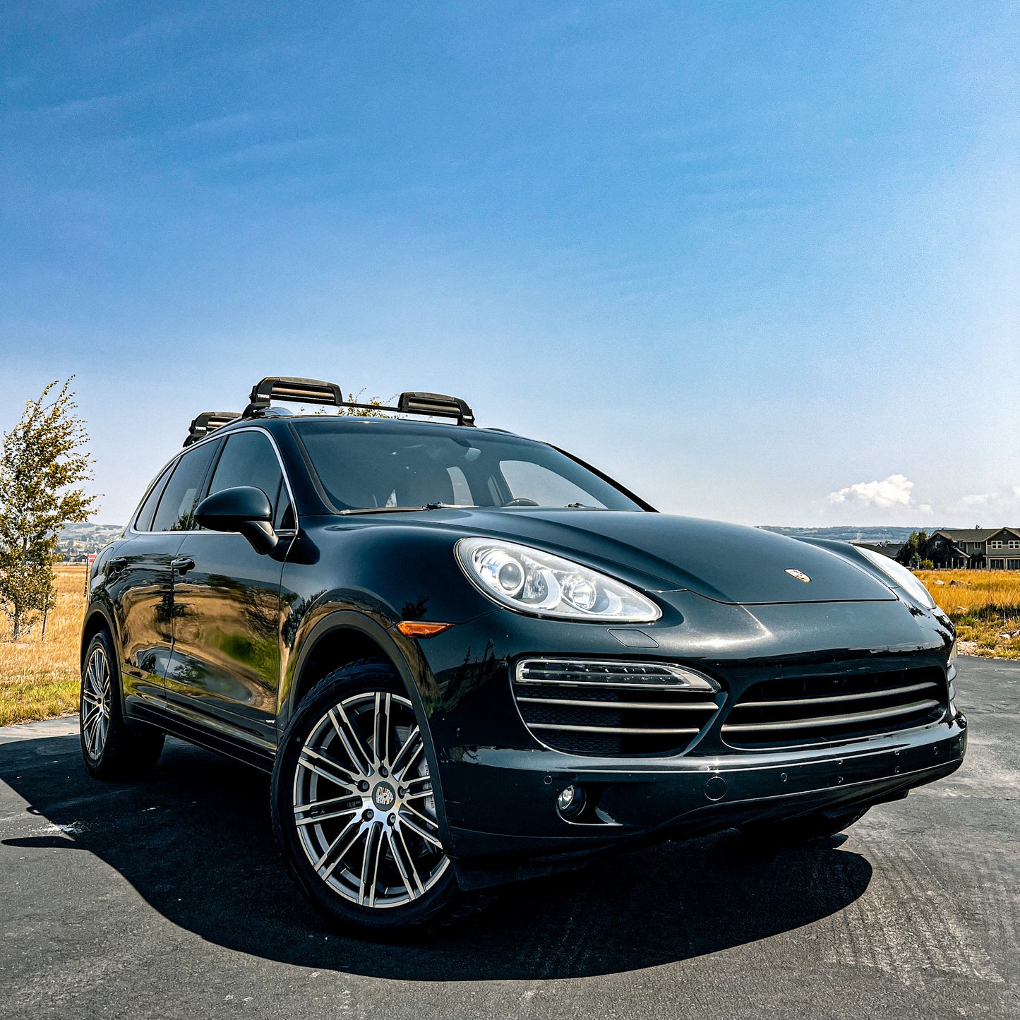 VIP exterior car detailing with foam bath and tire shine in Park City, Utah.